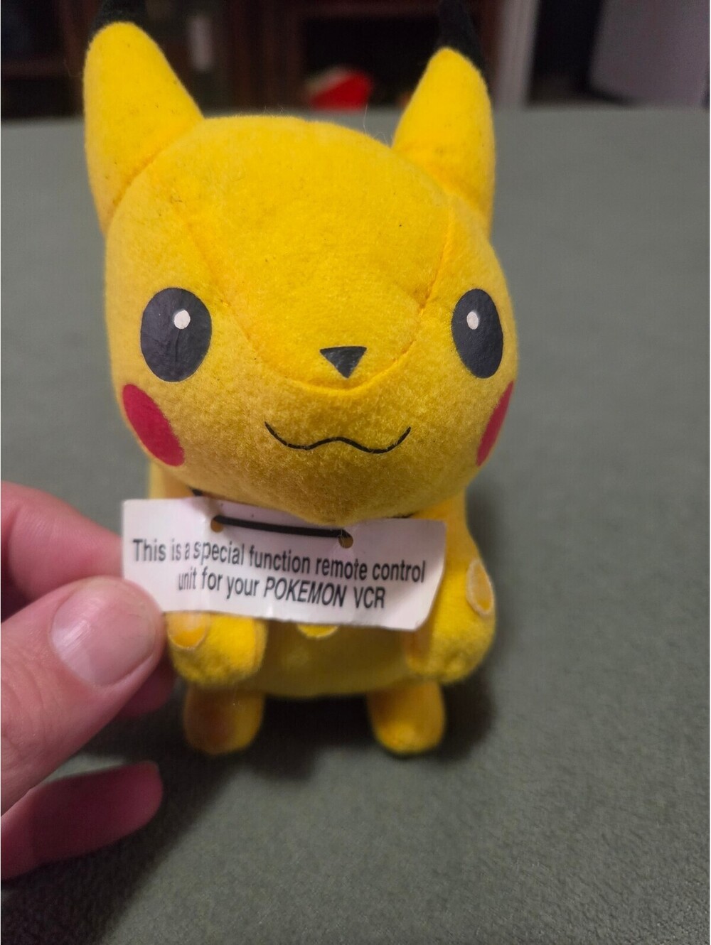 Vintage Pokemon Pikachu VCR Plush Remote Control Special Function Unit Untested